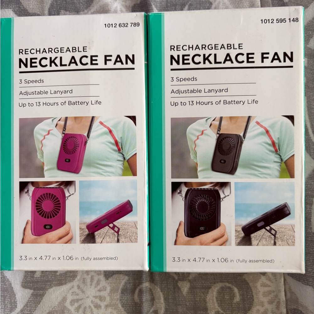 Rechargeable neck fan